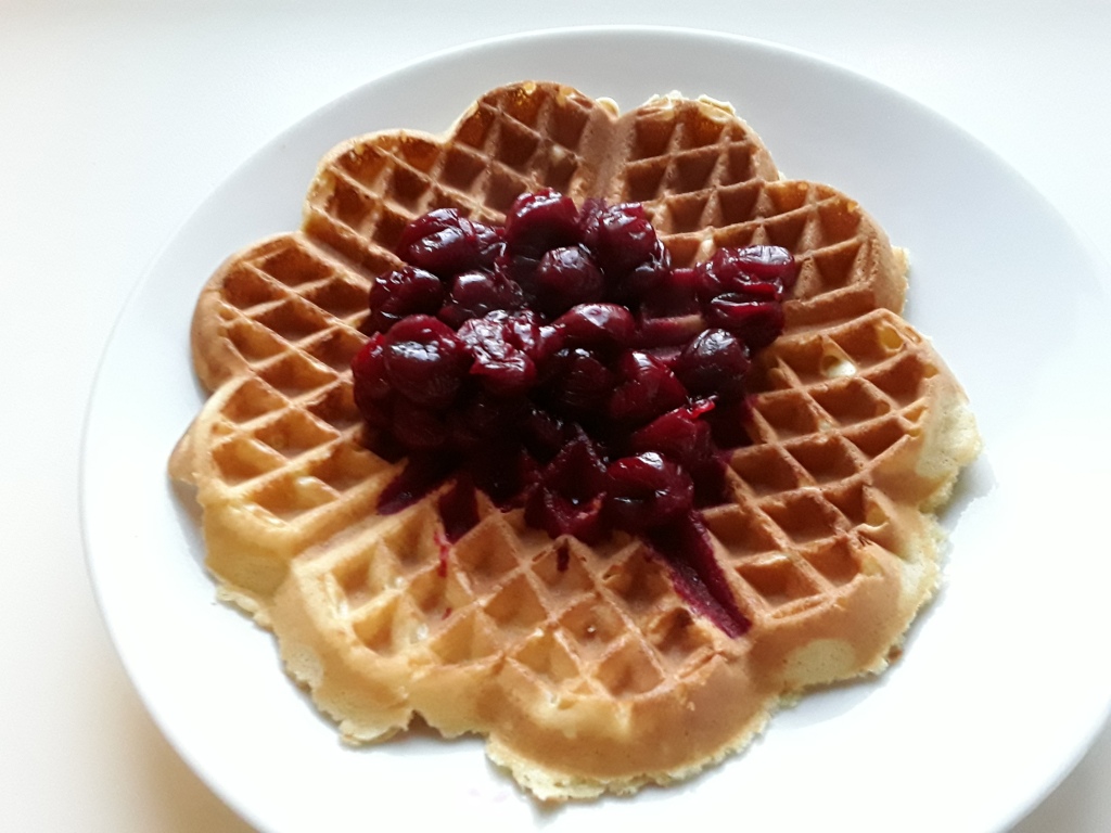 Heart-shaped food - when I have no time, waffles are a very tasty alternative to the more elaborate heart-shaped foods;)