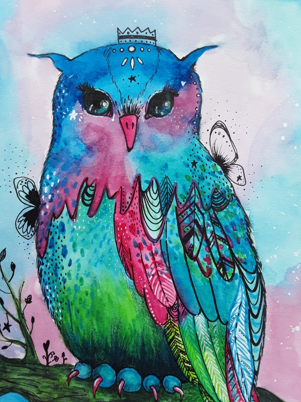 Watercolours are very suitable for magical beings and can create incredible atmospheres!