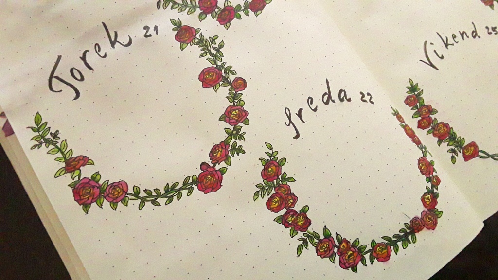 Detail of some of the 160 roses that I drew for this month!