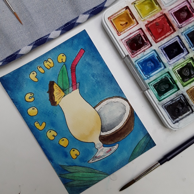 Paint some postcards - friends will be thrilled to get a hand-painted card from you!